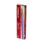 Grafitceruza radírral, HB, hatszögletű, STABILO "Swano Pastel", sárga