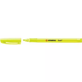 Szövegkiemelő, 1-3,5 mm, STABILO "Flash", sárga