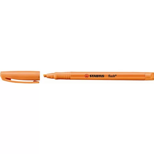 Szövegkiemelő, 1-3,5 mm, STABILO "Flash", narancssárga