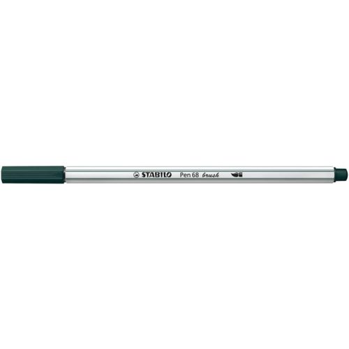 Ecsetirón, STABILO "Pen 68 brush", földeszöld