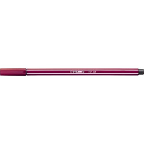 Rostirón, 1 mm, STABILO "Pen 68", bíborvörös