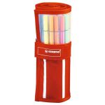 Rostirón, készlet, 1 mm, felcsavarható szett, STABILO "Pen 68", 30 különböző szín