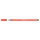 Rostirón, 1 mm, STABILO "Pen 68", világos piros