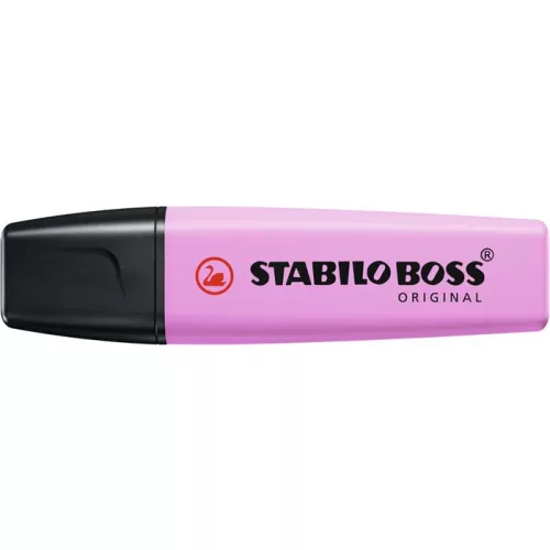Szövegkiemelő, 2-5 mm, STABILO "BOSS original Pastel", deres málna