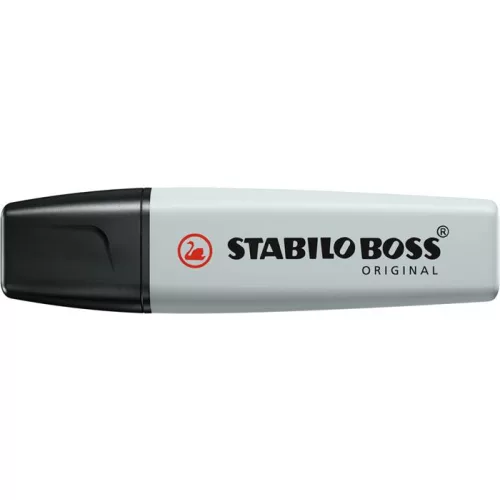 Szövegkiemelő, 2-5 mm, STABILO "BOSS original Pastel", poros szürke