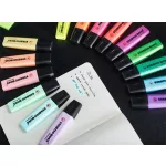 Szövegkiemelő display, 2-5 mm, STABILO "BOSS Pastel", vegyes pasztell színek