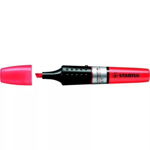 Szövegkiemelő, 2-5 mm, STABILO "Luminator", piros