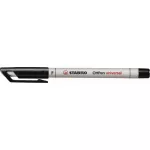 Alkoholmentes marker, OHP, 0,7 mm, STABILO "OHPen F", fekete