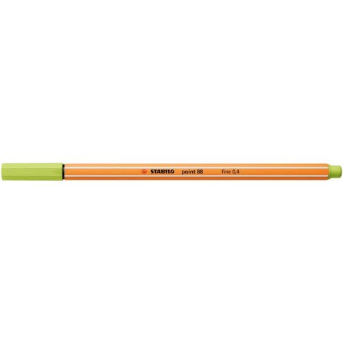 Tűfilc, 0,4 mm, STABILO "Point 88", lime zöld