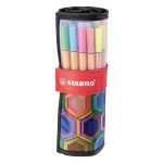 Tűfilc készlet, 0,4 mm, STABILO "Point 88 ARTY", 25 különböző szín