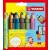 Színes ceruza készlet, STABILO "Woody 3 in 1 duo", 6 dupla vegyes szín