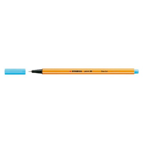 Tűfilc, 0,4 mm, STABILO "Point 88", azúrkék
