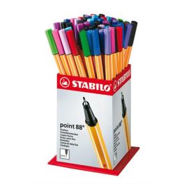   Tűfilc display, 0,4 mm, STABILO "Point 88 Mini", vegyes színek