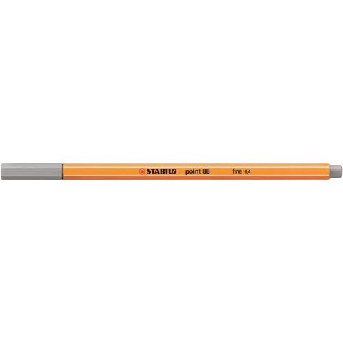 Tűfilc, 0,4 mm, STABILO "Point 88", közép jégszürke