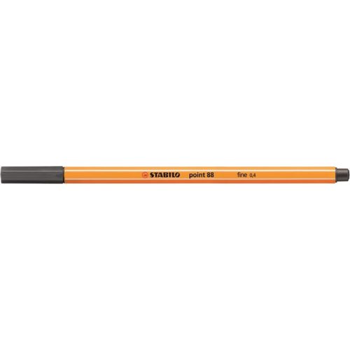 Tűfilc, 0,4 mm, STABILO "Point 88", sötét jégszürke