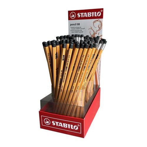 Grafitceruza display, HB, hatszögletű, STABILO "Pencil 88"