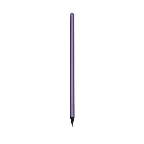 Ceruza, metál sötét lila, tanzanite lila SWAROVSKI® kristállyal, 14 cm, ART CRYSTELLA®