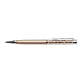   Golyóstoll, arany, felül topáz SWAROVSKI® kristállyal töltve, 14 cm, ART CRYSTELLA®