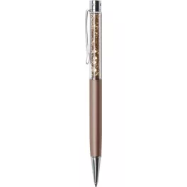   Golyóstoll, rose gold, felül topáz SWAROVSKI® kristállyal töltve, 14 cm, ART CRYSTELLA®