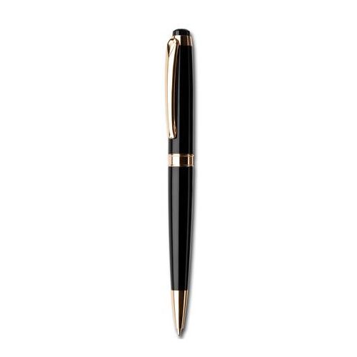 Golyóstoll, fekete "Royal", fehér SWAROVSKI® kristállyal, 14cm, ART CRYSTELLA®