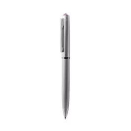   Golyóstoll, ezüst, "Oslo", rózsaszín SWAROVSKI® kristállyal, 13 cm, ART CRYSTELLA®