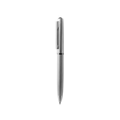 Golyóstoll, ezüst, "Oslo", black diamond SWAROVSKI® kristállyal, 13 cm, ART CRYSTELLA®