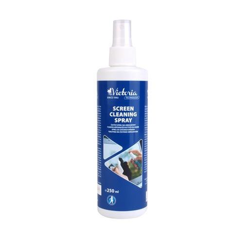 Tisztítófolyadék, képernyőhöz, antisztatikus, pumpás, 250 ml, VICTORIA TECHNOLOGY