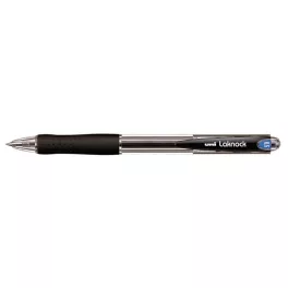   Golyóstoll, 0,3 mm, nyomógombos, UNI "SN-100 Laknock", fekete