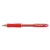 Golyóstoll, 0,3 mm, nyomógombos, UNI "SN-100 Laknock", piros