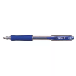   Golyóstoll, 0,3 mm, nyomógombos, UNI "SN-100 Laknock", kék