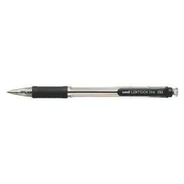   Golyóstoll, 0,4 mm, nyomógombos, UNI "SN-101 Laknock Fine", fekete