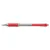 Golyóstoll, 0,4 mm, nyomógombos, UNI "SN-101 Laknock Fine", piros