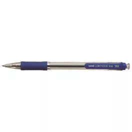   Golyóstoll, 0,4 mm, nyomógombos, UNI "SN-101 Laknock Fine", kék