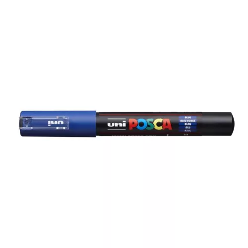 Dekormarker, 0,7-1,0 mm, UNI "Posca PC-1M", kék