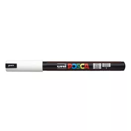 Dekormarker, 0,7 mm, UNI "Posca PC-1MR", fehér