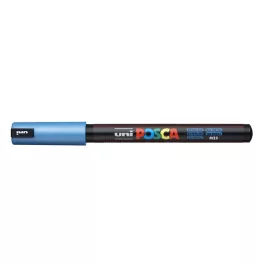   Dekormarker, 0,7 mm, UNI "Posca PC-1MR", metálkék