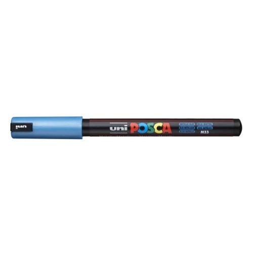 Dekormarker, 0,7 mm, UNI "Posca PC-1MR", metálkék