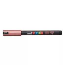   Dekormarker, 0,7 mm, UNI "Posca PC-1MR", metálpiros
