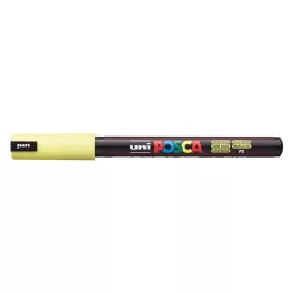 Dekormarker, 0,7 mm, UNI "Posca PC-1MR", napsárga