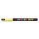 Dekormarker, 0,7 mm, UNI "Posca PC-1MR", napsárga