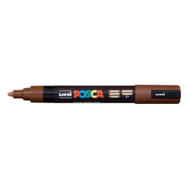 Dekormarker, 0,9-1,3 mm, UNI "Posca PC-3M", barna