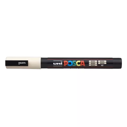 Dekormarker, 0,9-1,3 mm, UNI "Posca PC-3M", bézs