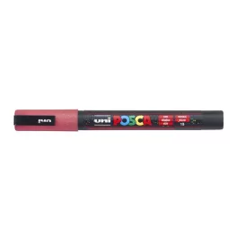   Dekormarker, 0,9-1,3 mm, UNI"Posca PC-3ML", fényes piros