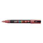 Dekormarker, 0,9-1,3 mm, UNI"Posca PC-3ML", fényes piros