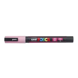   Dekormarker, 0,9-1,3 mm, UNI"Posca PC-3ML", fényes rózsaszín