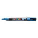 Dekormarker, 0,9-1,3 mm, UNI"Posca PC-3ML", fényes világoskék