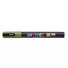 Dekormarker, 0,9-1,3 mm, UNI "Posca PC-3M", khaki