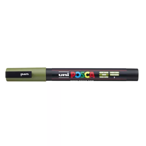Dekormarker, 0,9-1,3 mm, UNI "Posca PC-3M", khaki