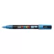 Dekormarker, 0,9-1,3 mm, UNI "Posca PC-3ML", fényes kék
