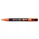 Dekormarker, 0,9-1,3 mm, UNI "Posca PC-3M", narancssárga